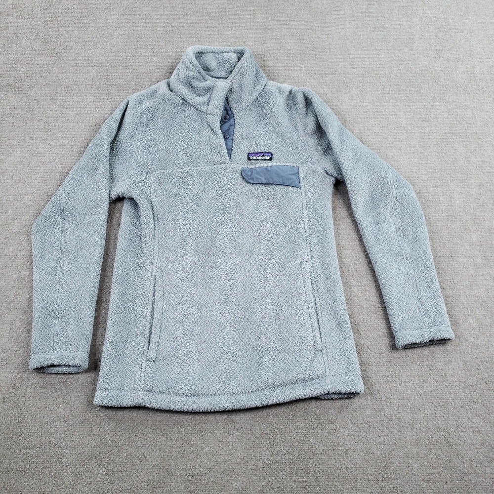 Patagonia Snap-T Jacket Womens XS Gray Snap Pullover Fleece Polartec Thermal Pro